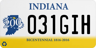 IN license plate 031GIH