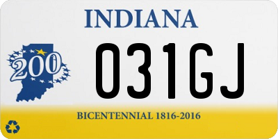 IN license plate 031GJ