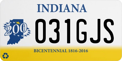 IN license plate 031GJS