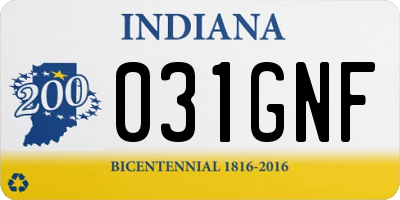 IN license plate 031GNF
