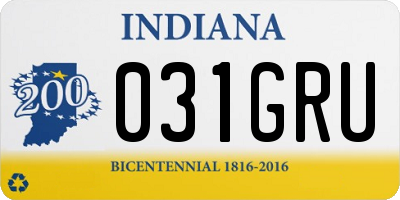 IN license plate 031GRU