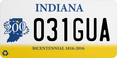 IN license plate 031GUA