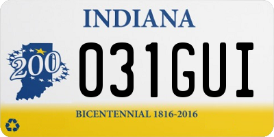 IN license plate 031GUI