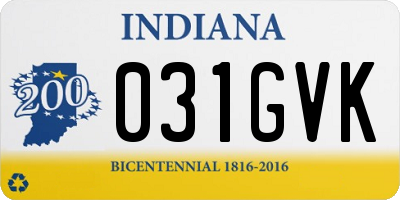 IN license plate 031GVK