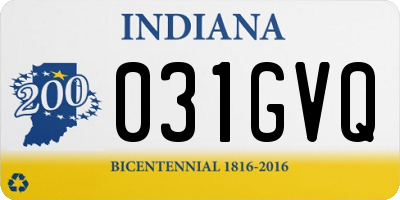 IN license plate 031GVQ