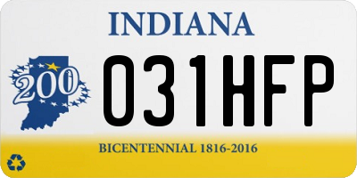 IN license plate 031HFP