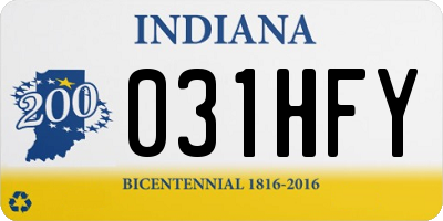 IN license plate 031HFY