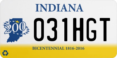 IN license plate 031HGT