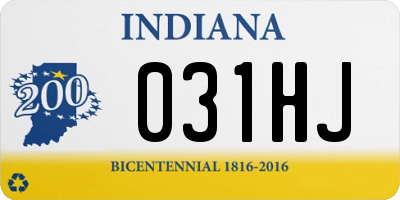 IN license plate 031HJ