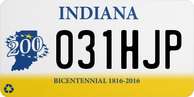 IN license plate 031HJP