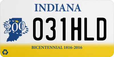 IN license plate 031HLD