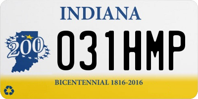 IN license plate 031HMP