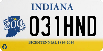 IN license plate 031HND