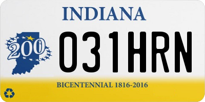 IN license plate 031HRN