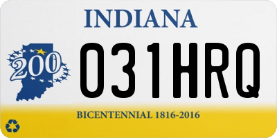 IN license plate 031HRQ