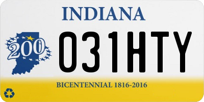 IN license plate 031HTY