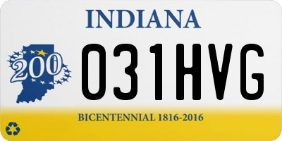IN license plate 031HVG