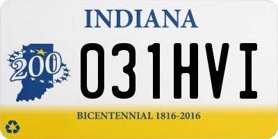 IN license plate 031HVI