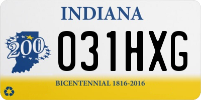 IN license plate 031HXG
