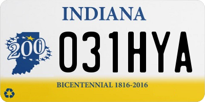IN license plate 031HYA