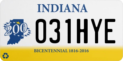 IN license plate 031HYE