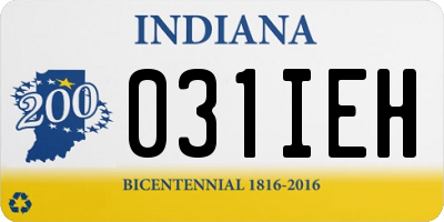 IN license plate 031IEH