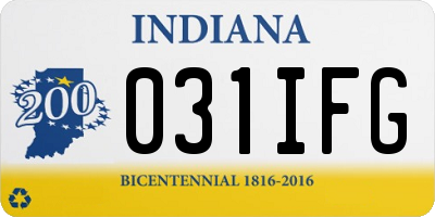 IN license plate 031IFG