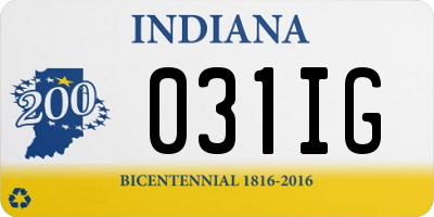 IN license plate 031IG