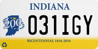 IN license plate 031IGY