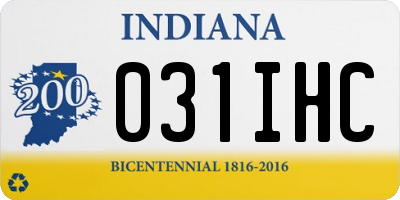 IN license plate 031IHC