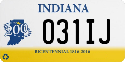 IN license plate 031IJ