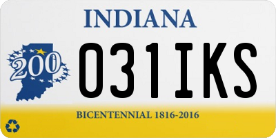 IN license plate 031IKS