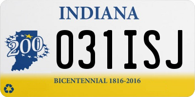 IN license plate 031ISJ