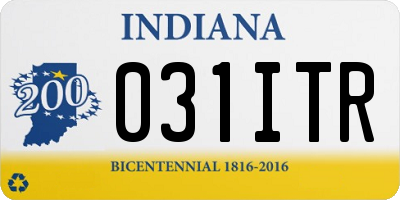IN license plate 031ITR