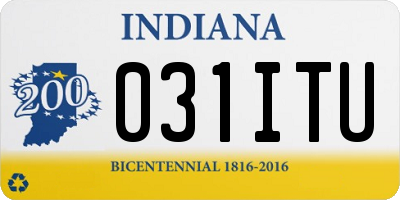 IN license plate 031ITU