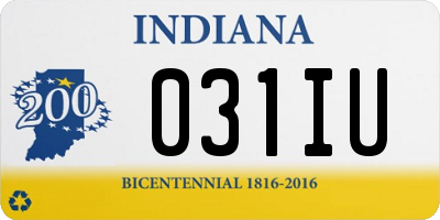 IN license plate 031IU