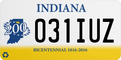 IN license plate 031IUZ