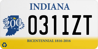 IN license plate 031IZT