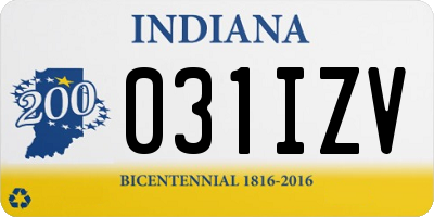 IN license plate 031IZV