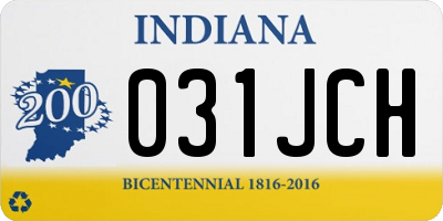 IN license plate 031JCH