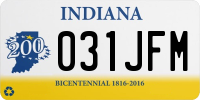 IN license plate 031JFM