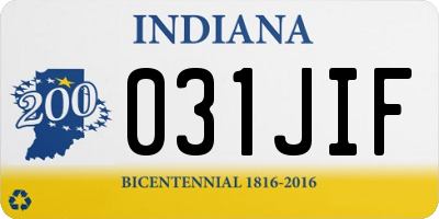 IN license plate 031JIF