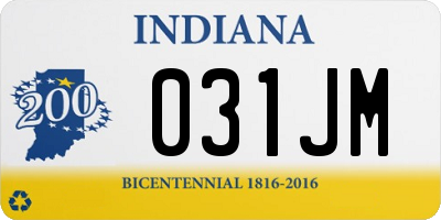 IN license plate 031JM