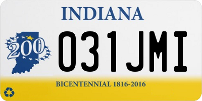 IN license plate 031JMI