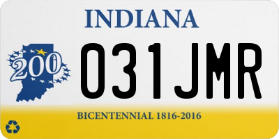 IN license plate 031JMR