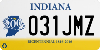 IN license plate 031JMZ