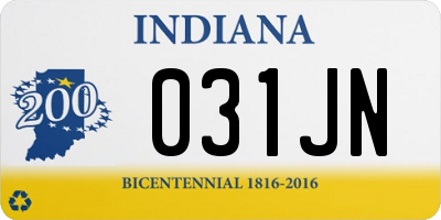 IN license plate 031JN