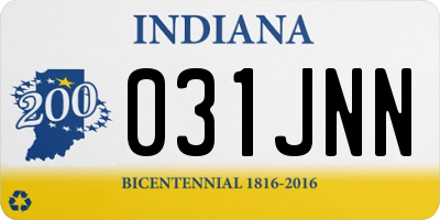 IN license plate 031JNN