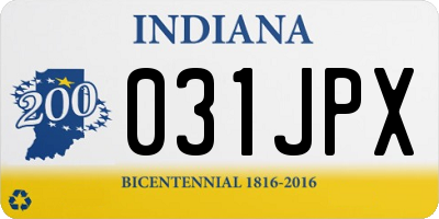 IN license plate 031JPX