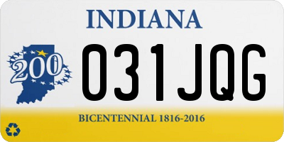 IN license plate 031JQG